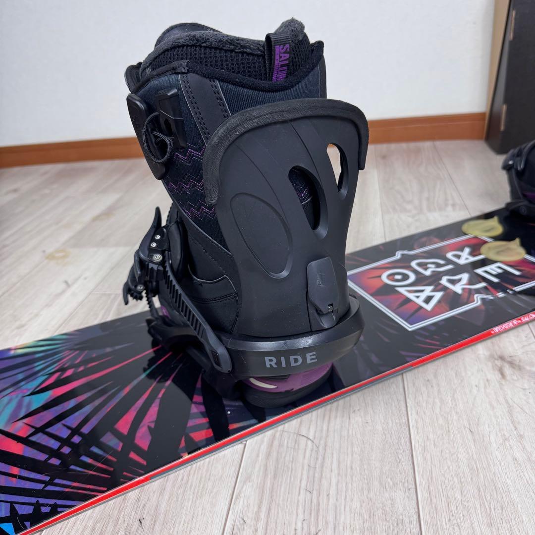 SALOMON レディーススノーボードセット 143cm ブーツ24.5cm