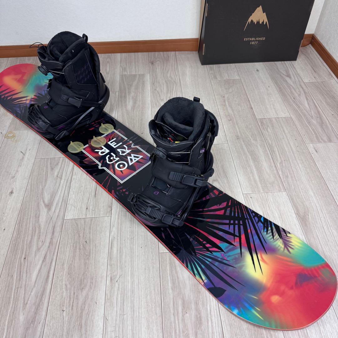 SALOMON レディーススノーボードセット 143cm ブーツ24.5cm