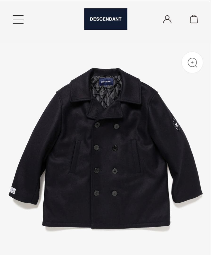 25aw descendant SUB WOOL COAT Lサイズ