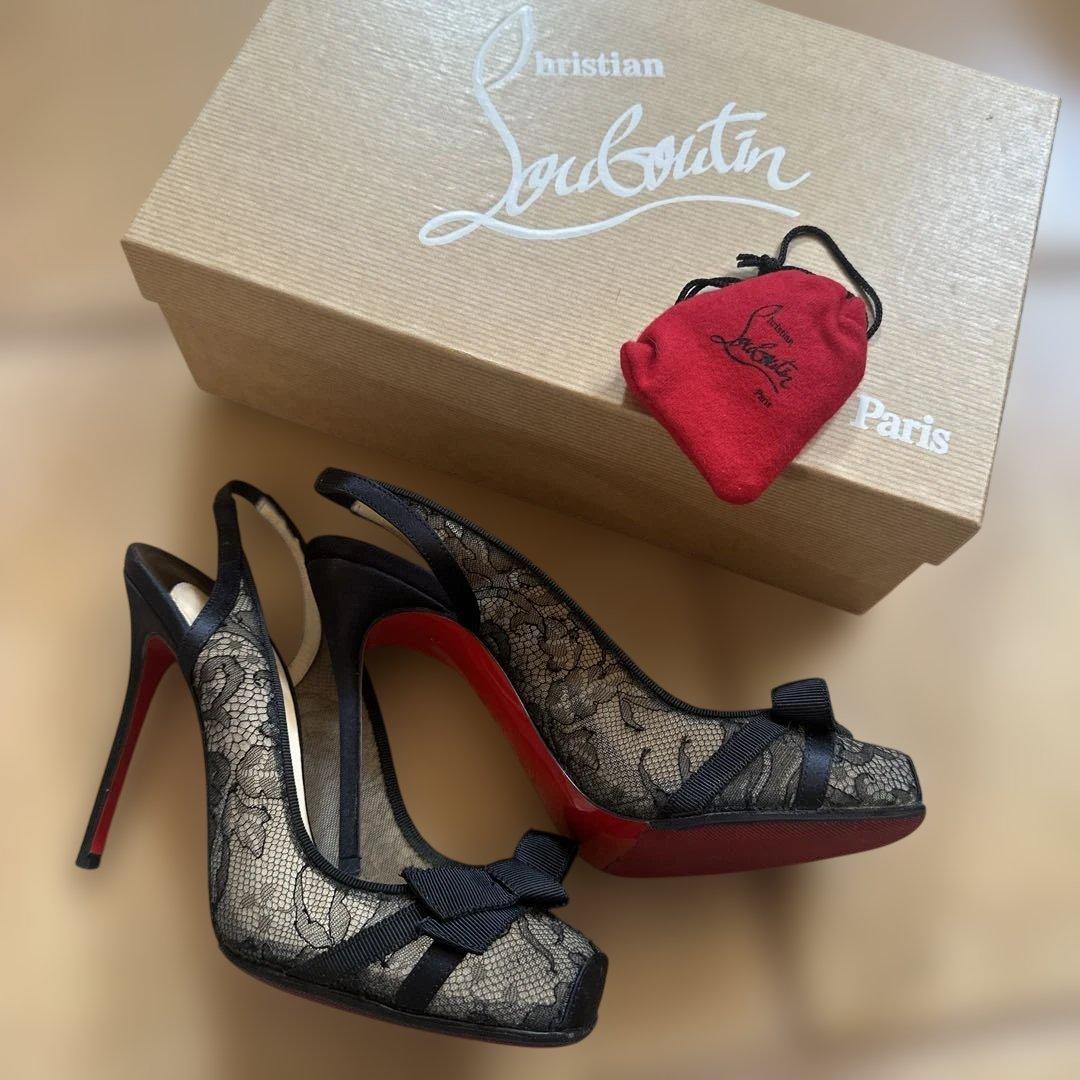 本日 今月限定値下げ　Christian Louboutin レース　パンプス