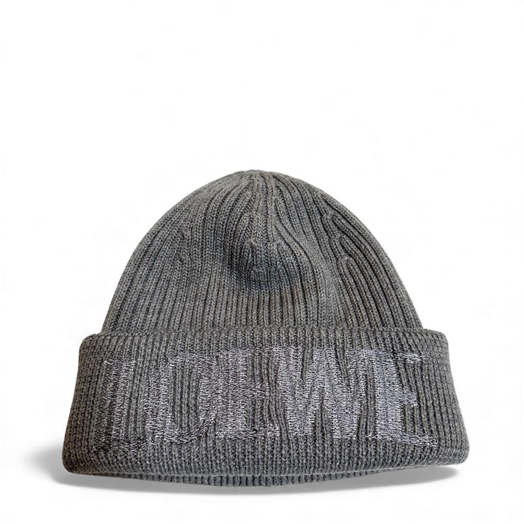 新品未使用 LOEWE ウールニット ビーニー ニットキャップ グレー