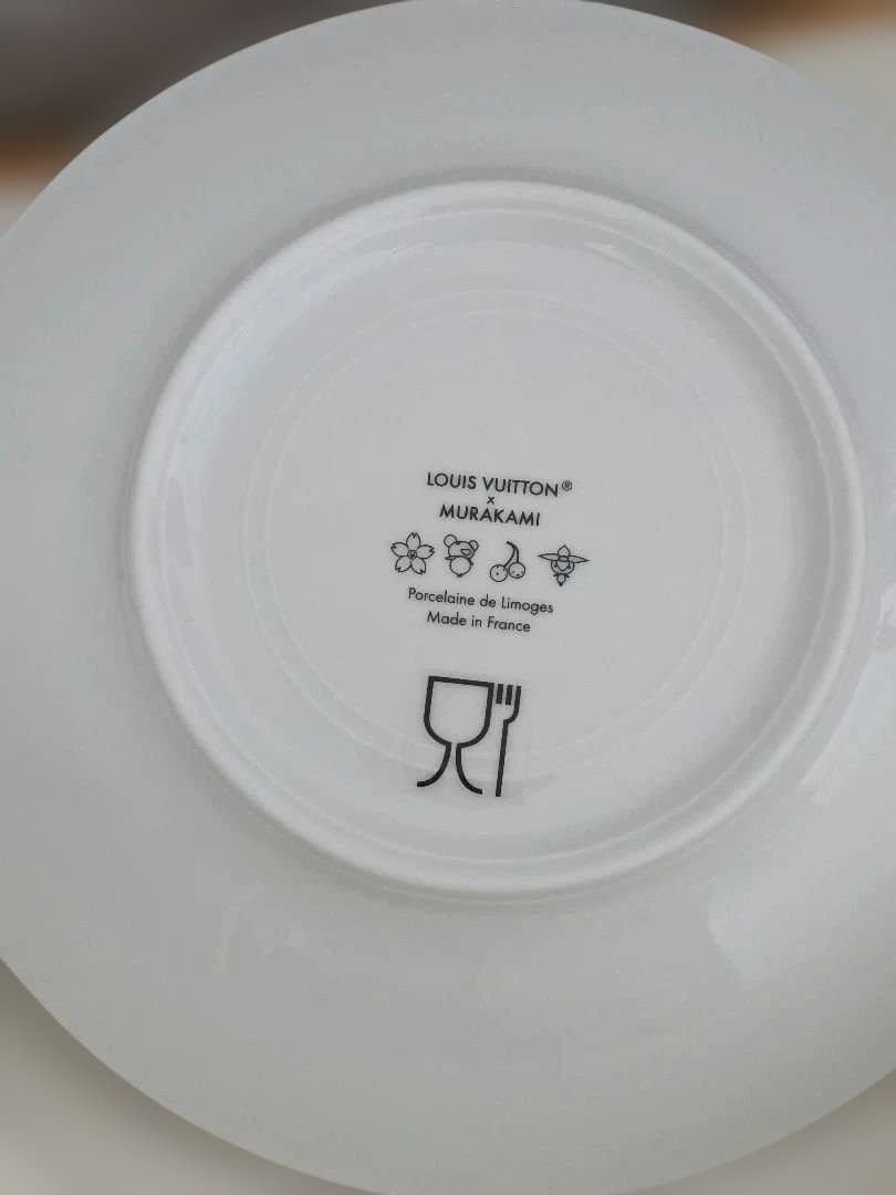 ルイヴィトン ✕ 村上隆　チェリー デザートプレート 1枚 R93117