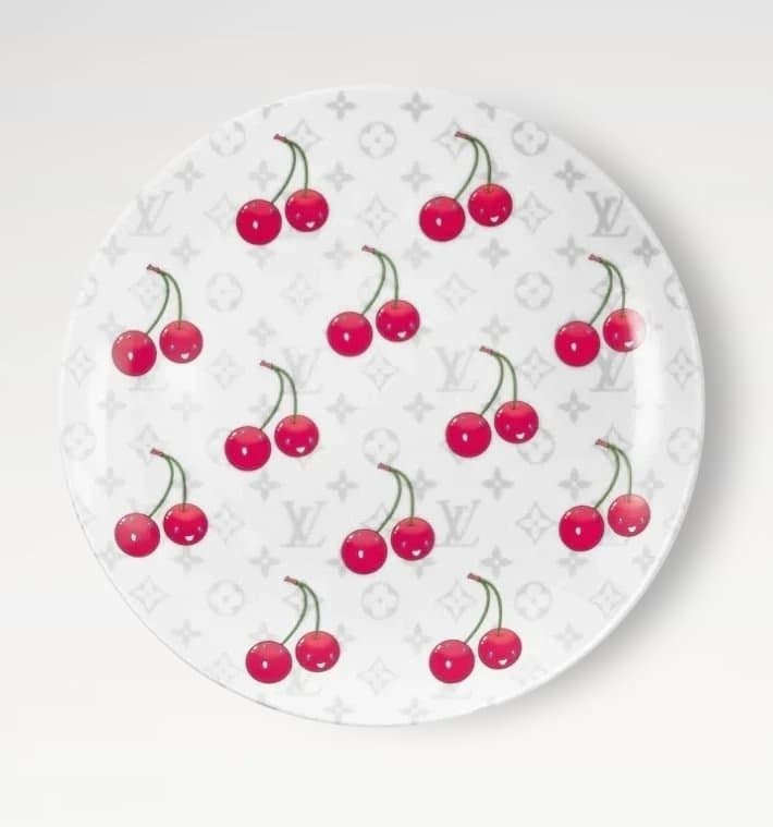 ルイヴィトン ✕ 村上隆　チェリー デザートプレート 1枚 R93117