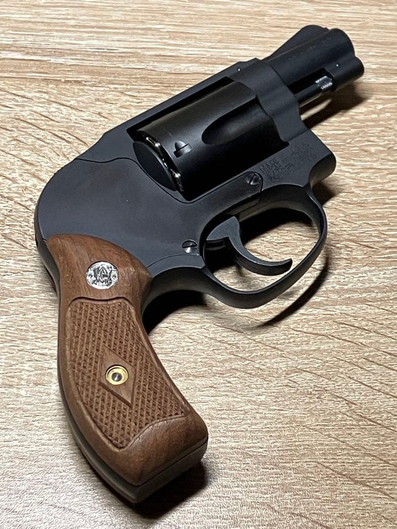 タナカワークス S&W M49 Early HW ガスガン 木製グリップ付き