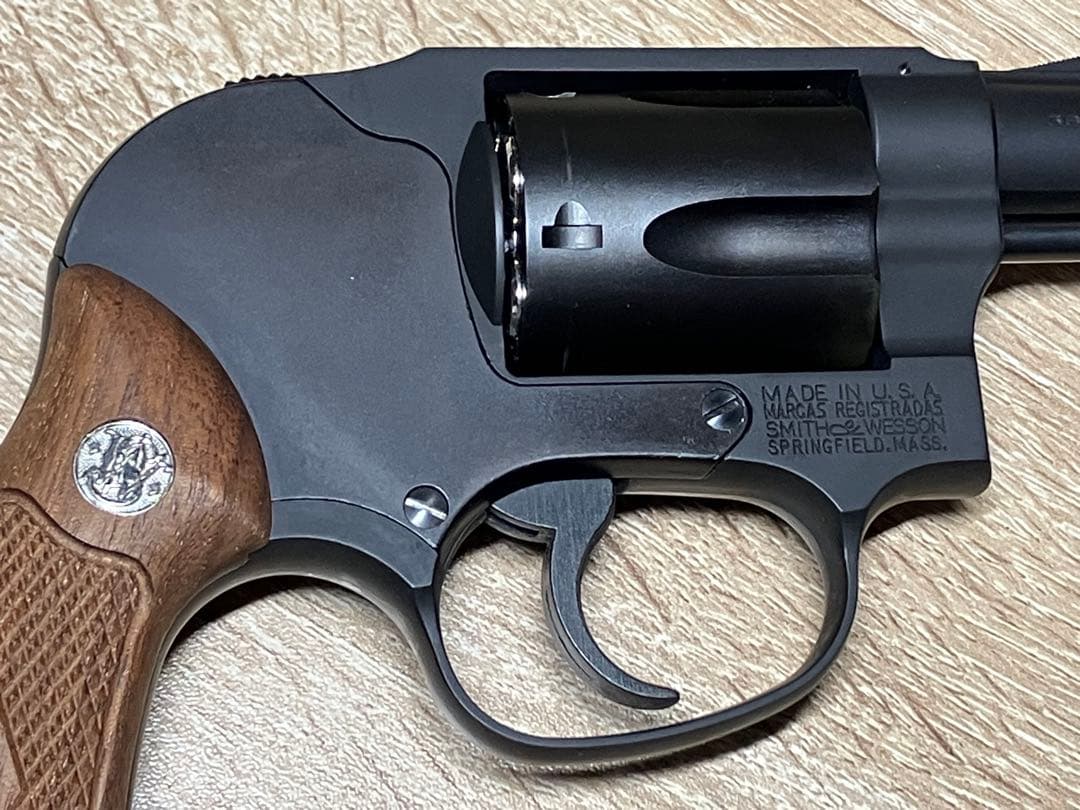 タナカワークス S&W M49 Early HW ガスガン 木製グリップ付き