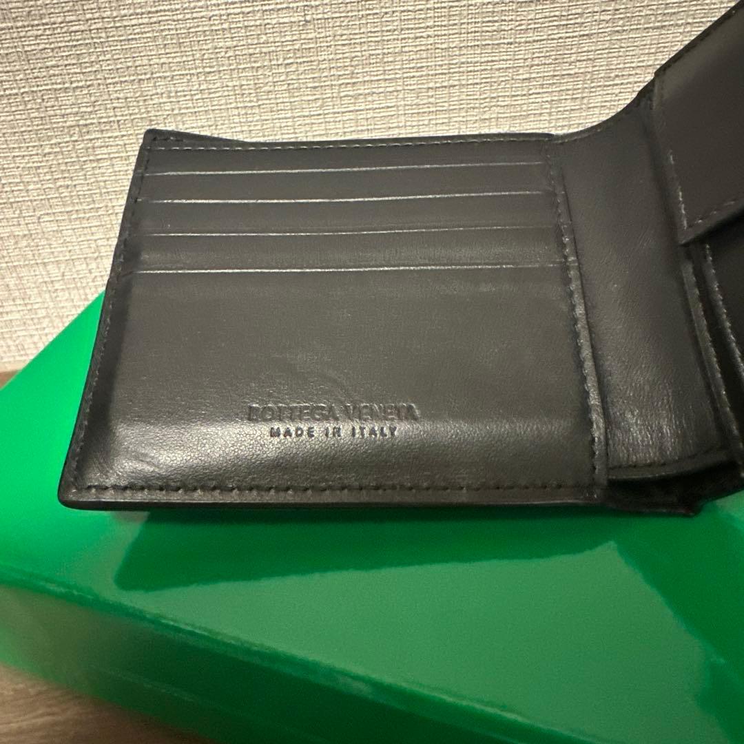 《2025年購入》 BOTTEGA VENETA 二つ折り 財布 ブラック 黒