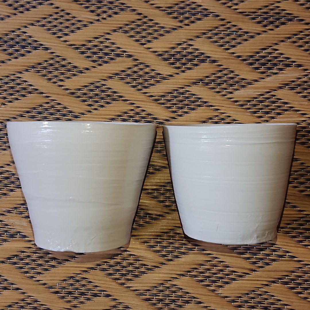 黒田泰蔵　白磁　カップ　蕎麦猪口