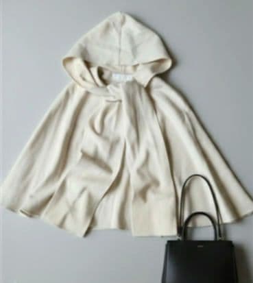 ANAYI　アナイ　アンゴラウール　フード付きケープ　ポンチョ