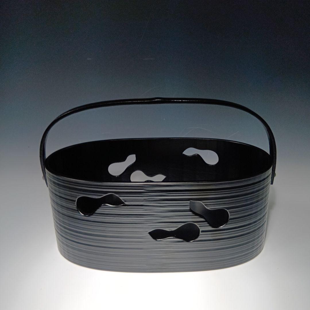 最後値下げ茶道具　六瓢莨盆(鵬雲斉好)一閑塗　 平安満樹作　共箱　美品