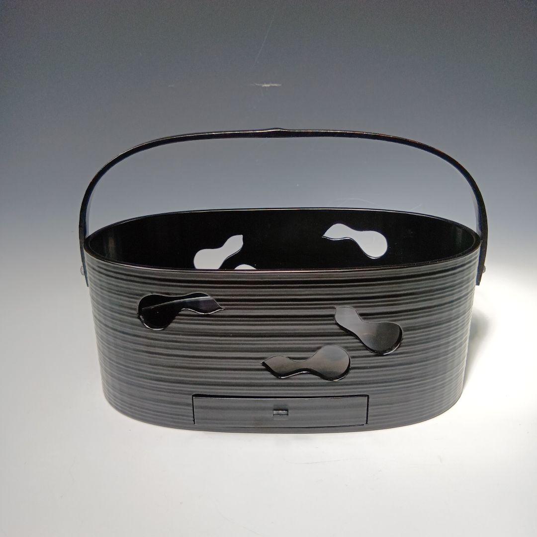 最後値下げ茶道具　六瓢莨盆(鵬雲斉好)一閑塗　 平安満樹作　共箱　美品