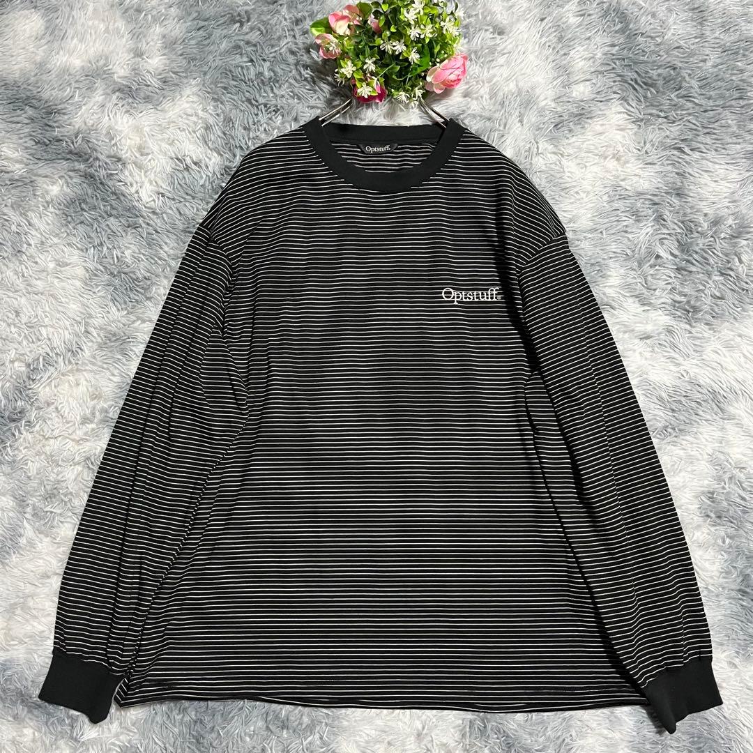 極美品　OPTSTUFF DRAWSTRING BORDER T-SHIRT