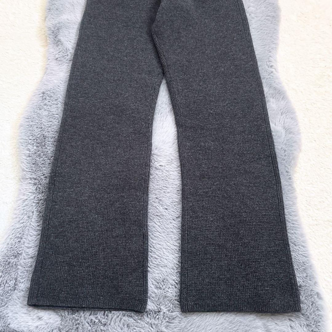 《専用》新品24AW フレームワーク ワッフルフレアパンツ ニット グレー S