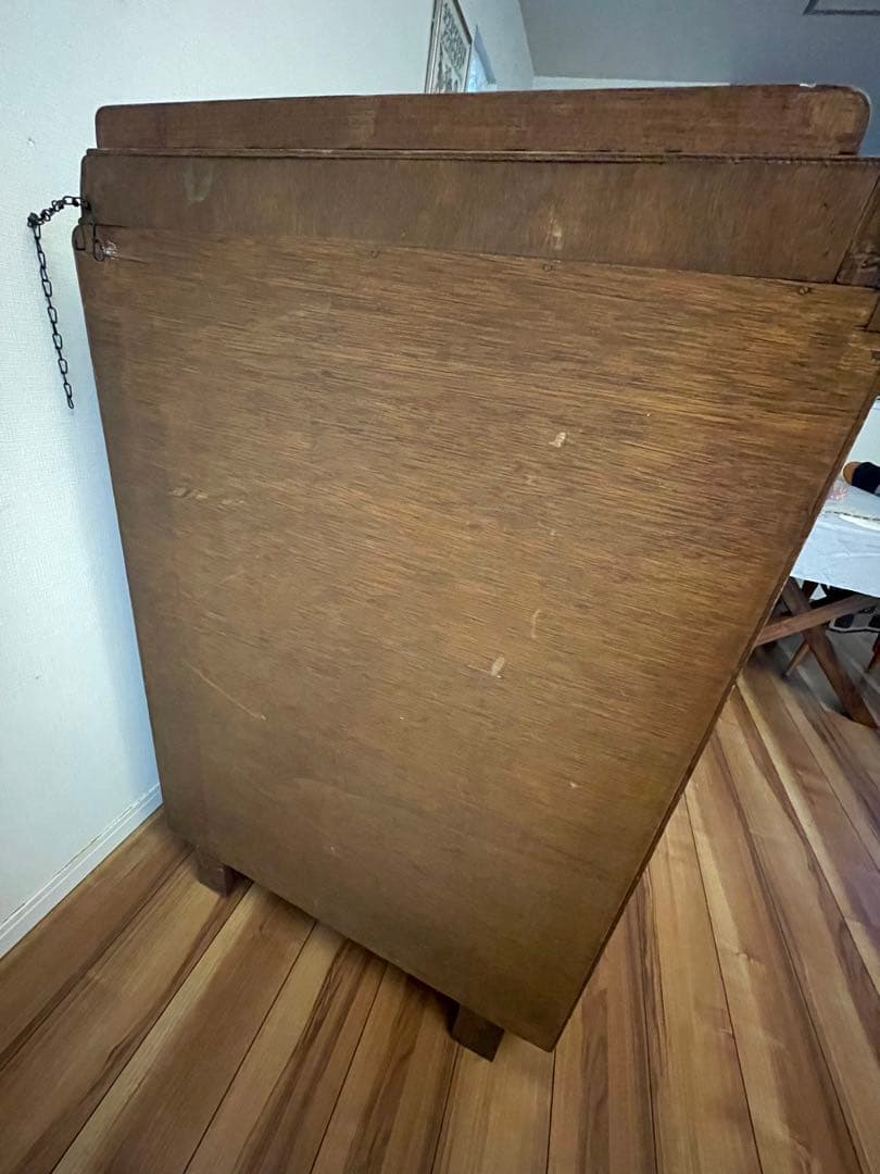 英国イギリス アンティーク家具 ブックケース 本棚 オーク材 猫脚 キャビネット