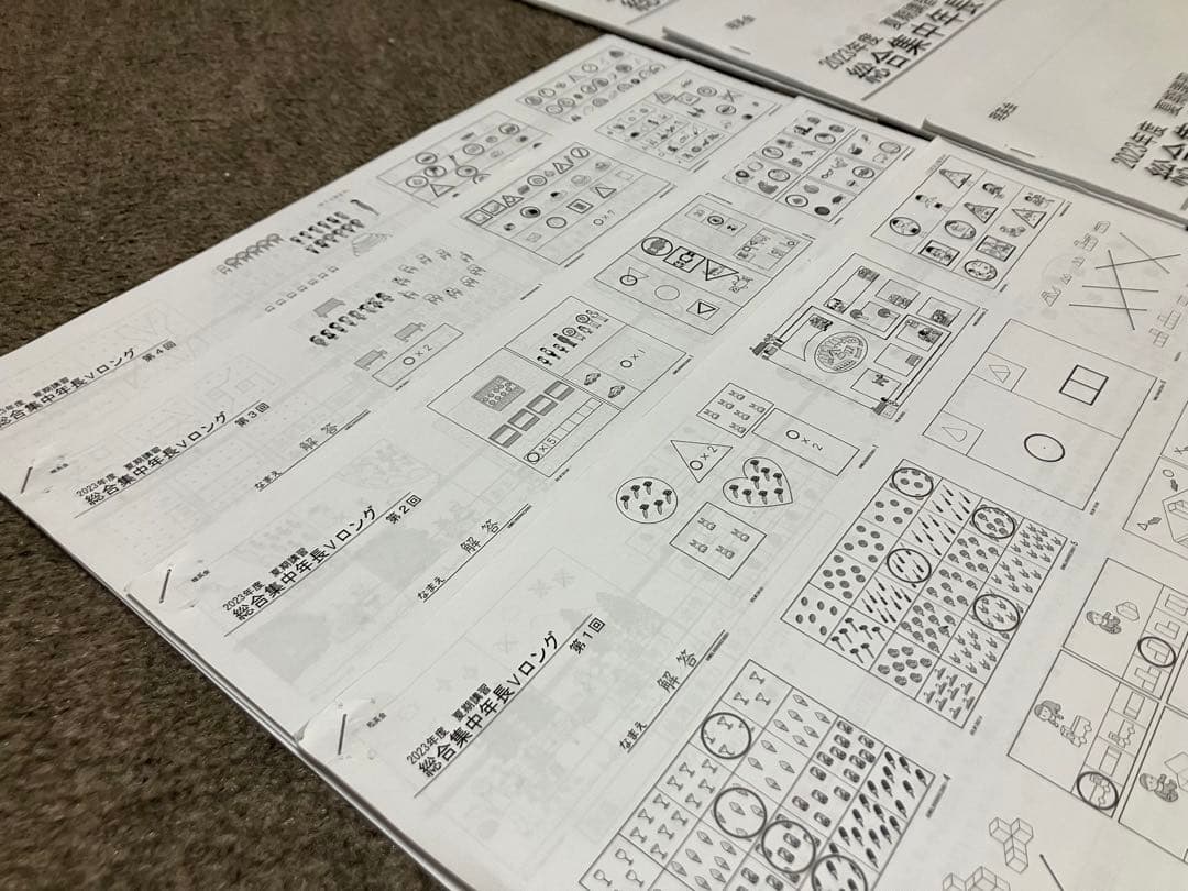 理英会　夏期講習　年長　難関　ロング