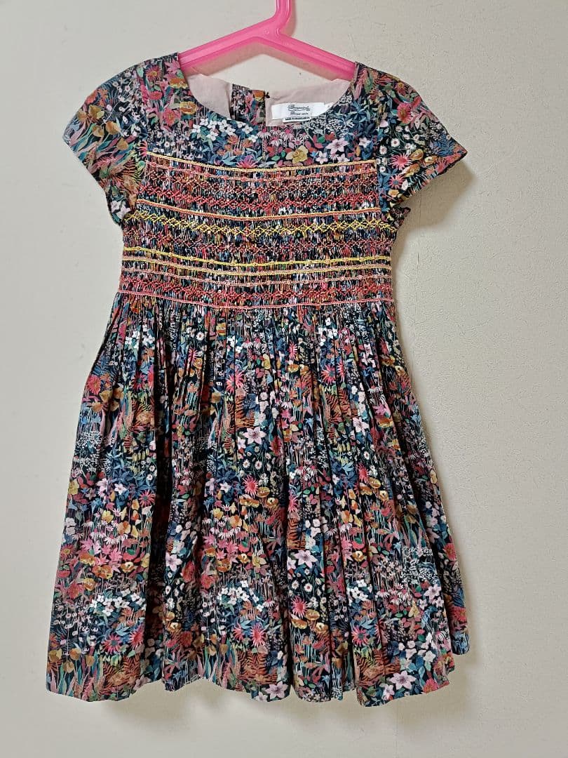 Bonpoint デュセス/8a　スモッキングドレス