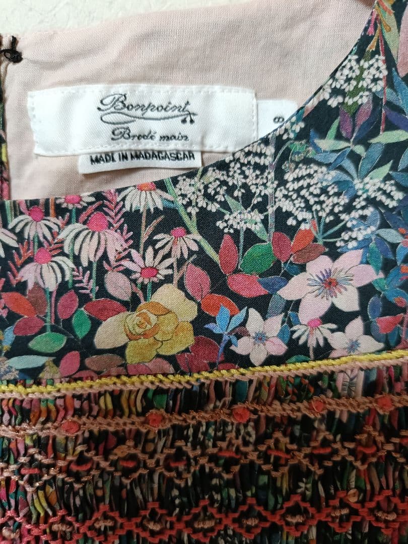 Bonpoint デュセス/8a　スモッキングドレス