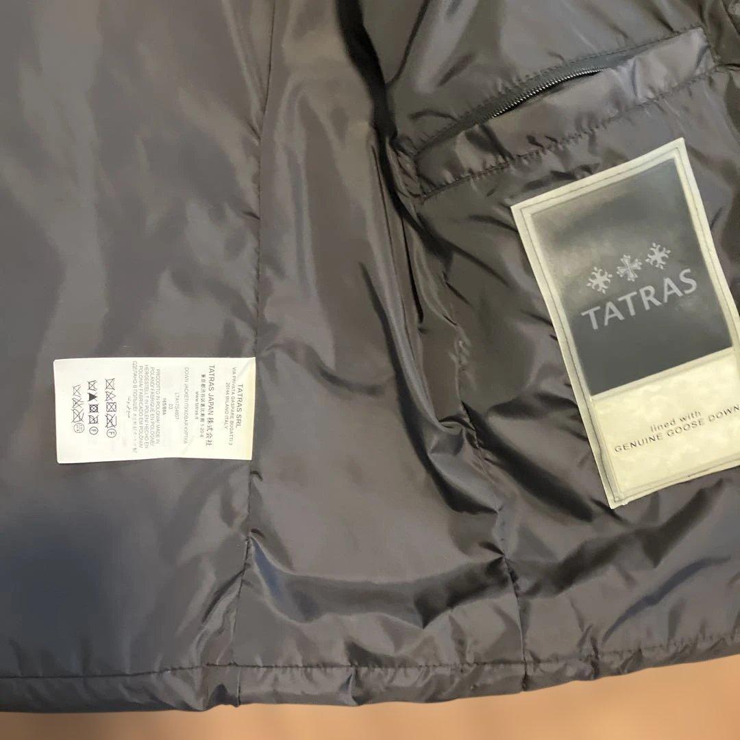 TATRAS ブラックノーカラーダウンジャケット　ビームス別注　03
