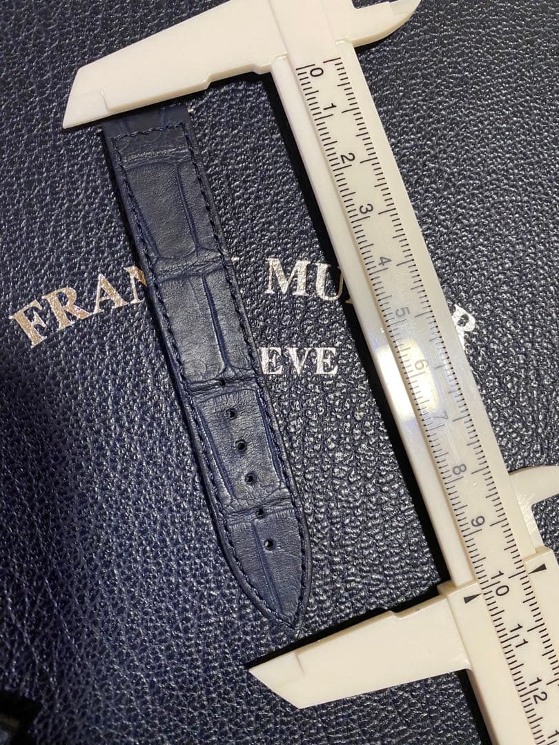 16mm フランクミュラー 純正 ダークブルー ストラップ ベルト