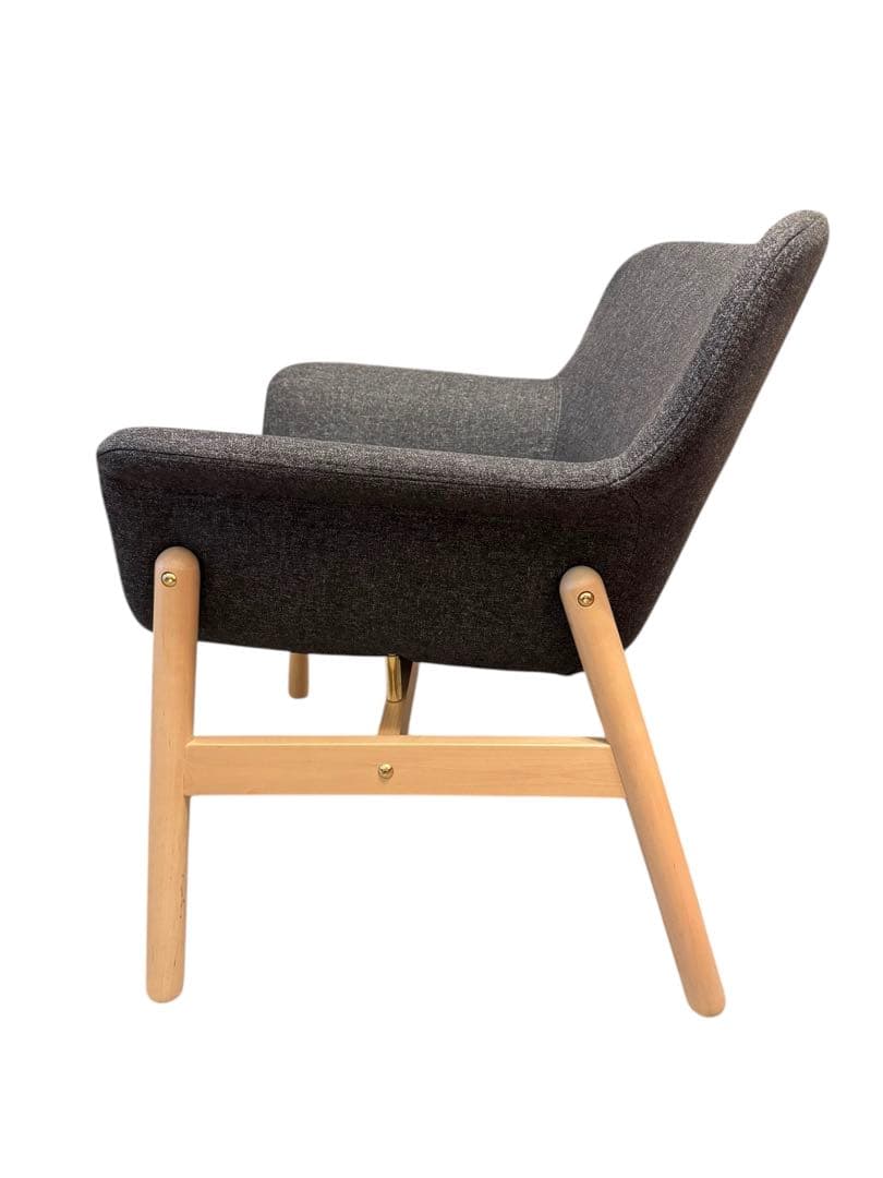 【超美品】IKEA ヴェードボー ダイニングチェア 1人掛け ダークグレー