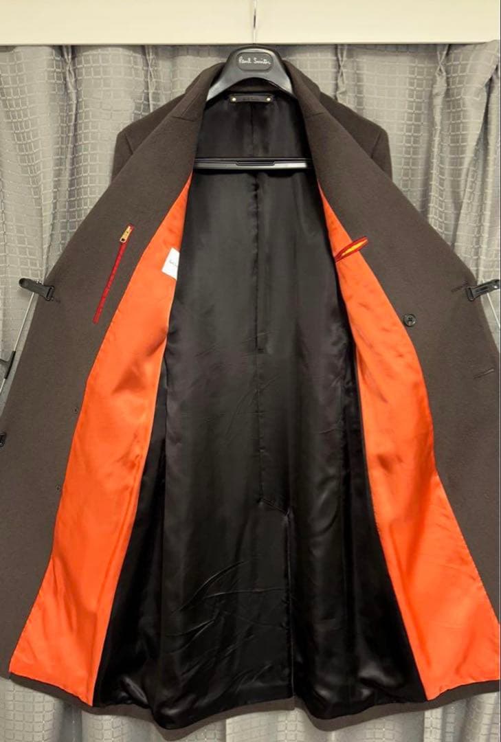 カシミヤ ダブルチェスターコート