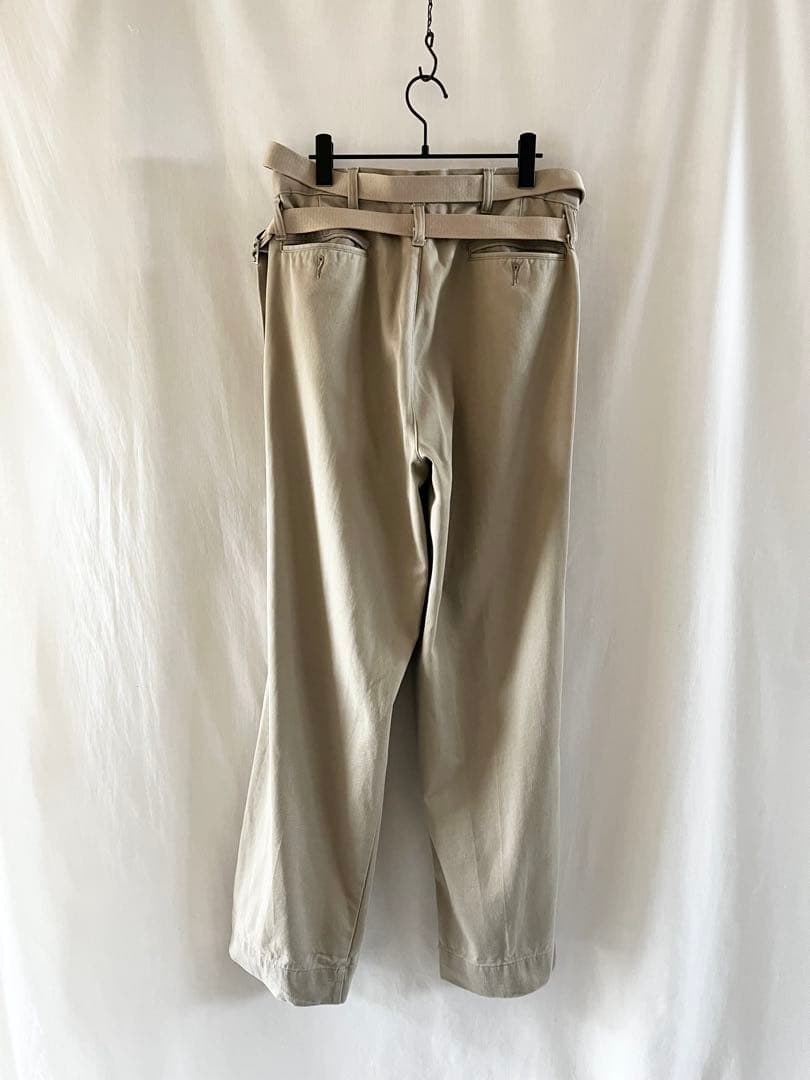 MAISON EUREKA メゾンエウレカ チノ リメイクラップパンツ
