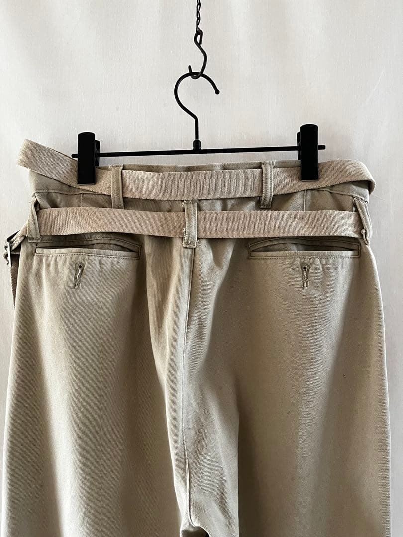 MAISON EUREKA メゾンエウレカ チノ リメイクラップパンツ