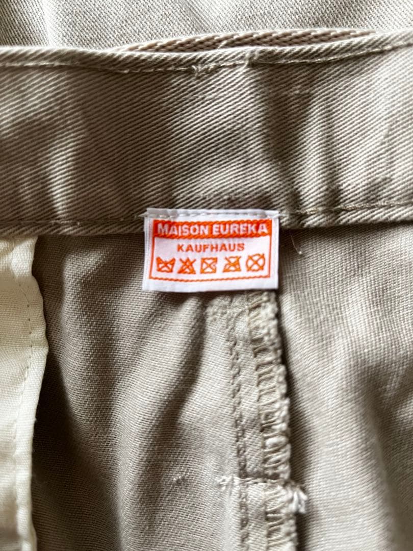 MAISON EUREKA メゾンエウレカ チノ リメイクラップパンツ