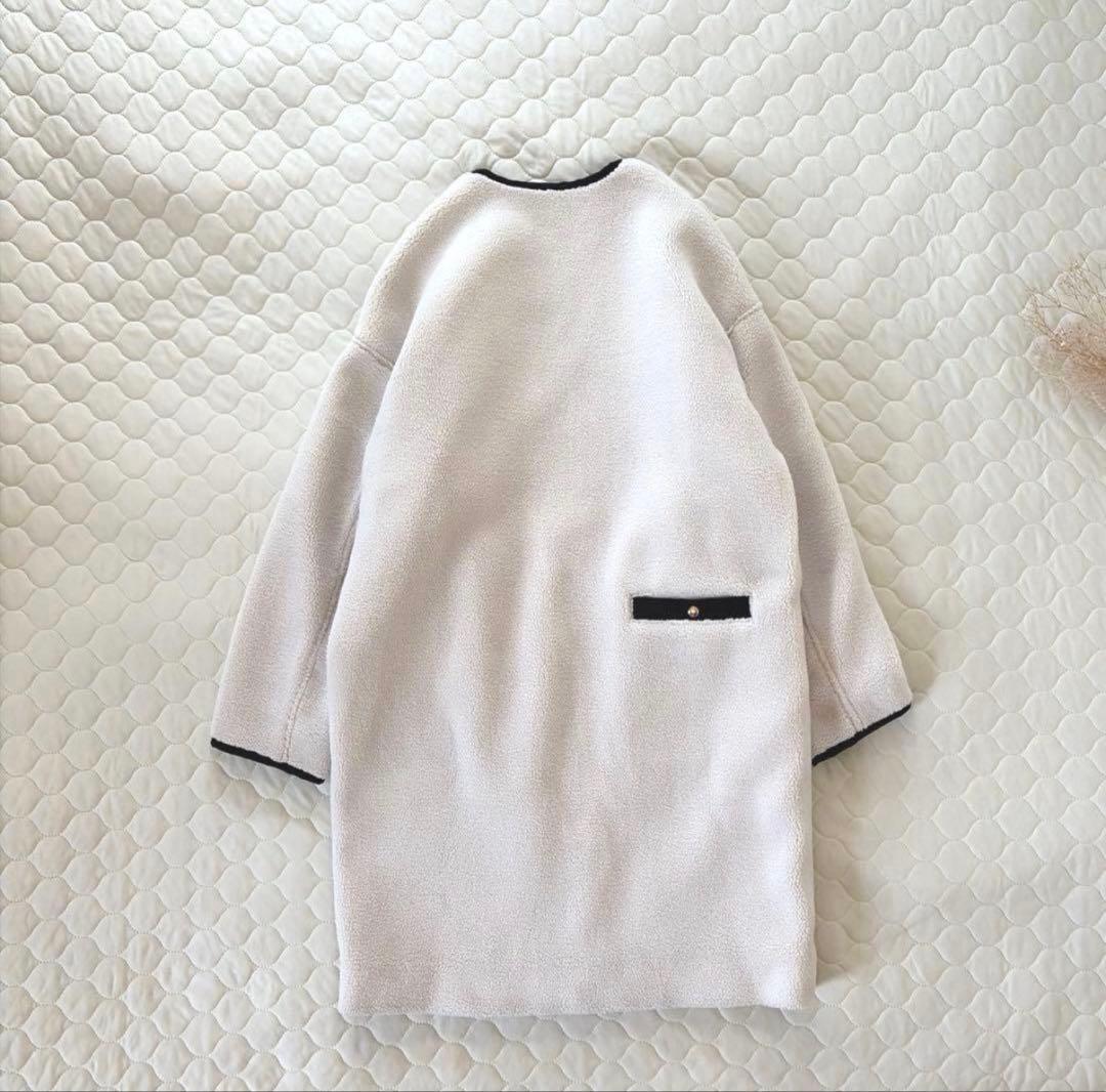 【極美品】リヴドロワ ✴︎小山田早織さんスタイリング ノーカラーボアコート