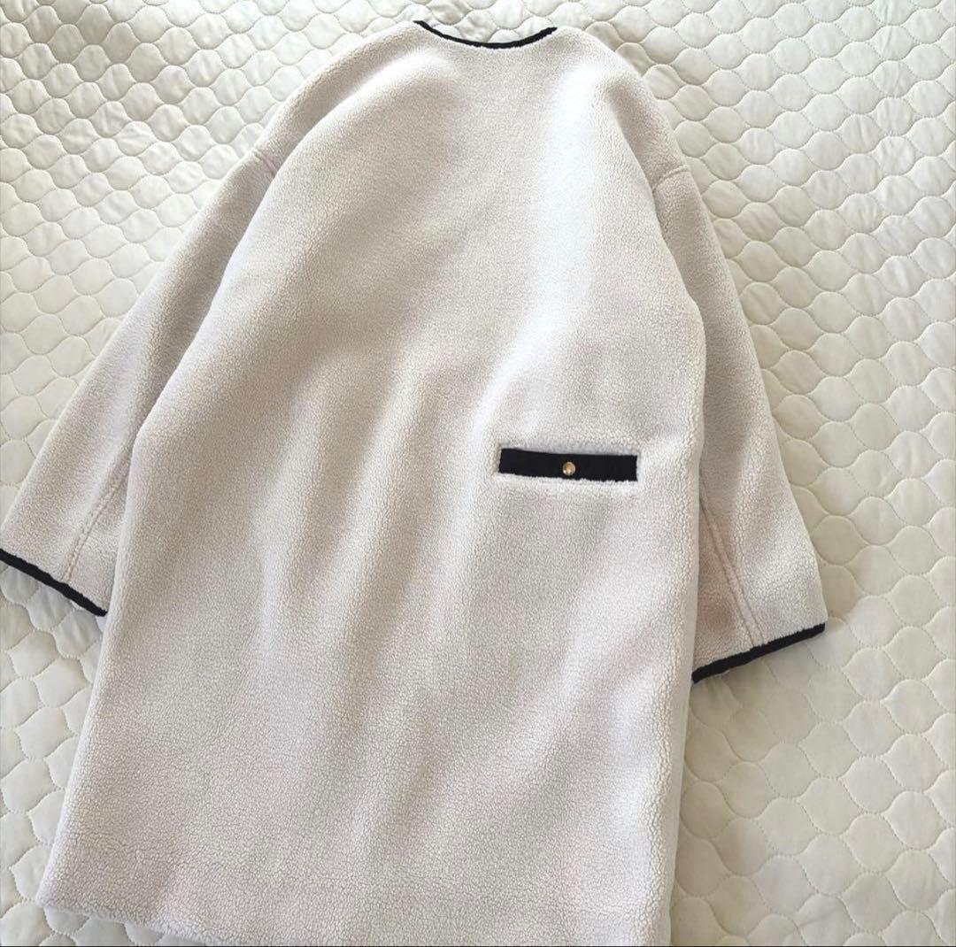 【極美品】リヴドロワ ✴︎小山田早織さんスタイリング ノーカラーボアコート