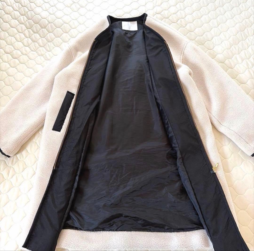 【極美品】リヴドロワ ✴︎小山田早織さんスタイリング ノーカラーボアコート