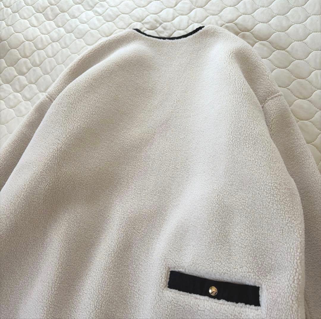 【極美品】リヴドロワ ✴︎小山田早織さんスタイリング ノーカラーボアコート