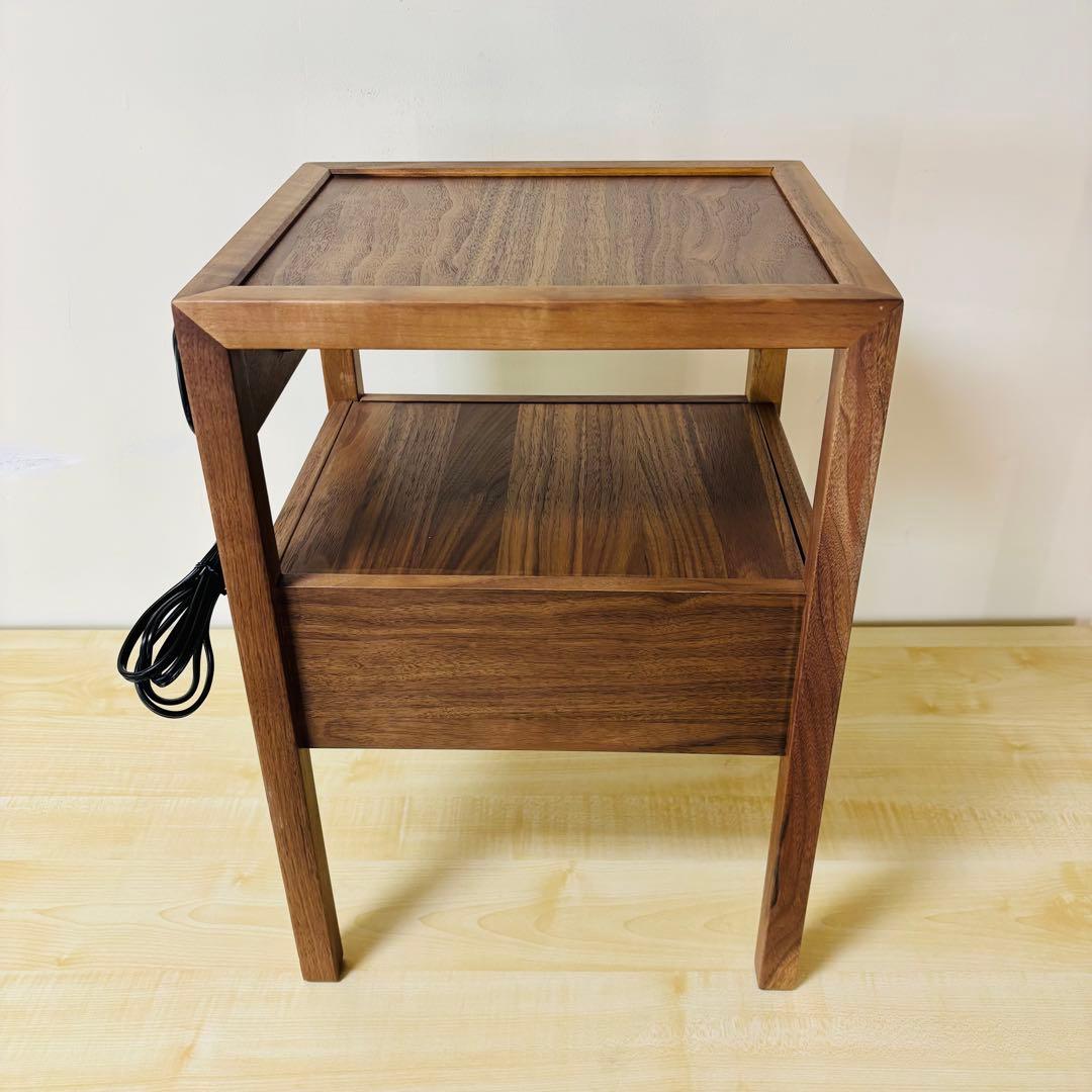 三環ジャパン 大川家具 オーク ウォールナット 天然木 サイドテーブル