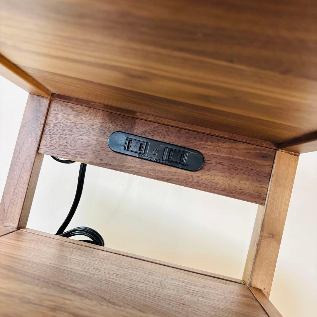 三環ジャパン 大川家具 オーク ウォールナット 天然木 サイドテーブル