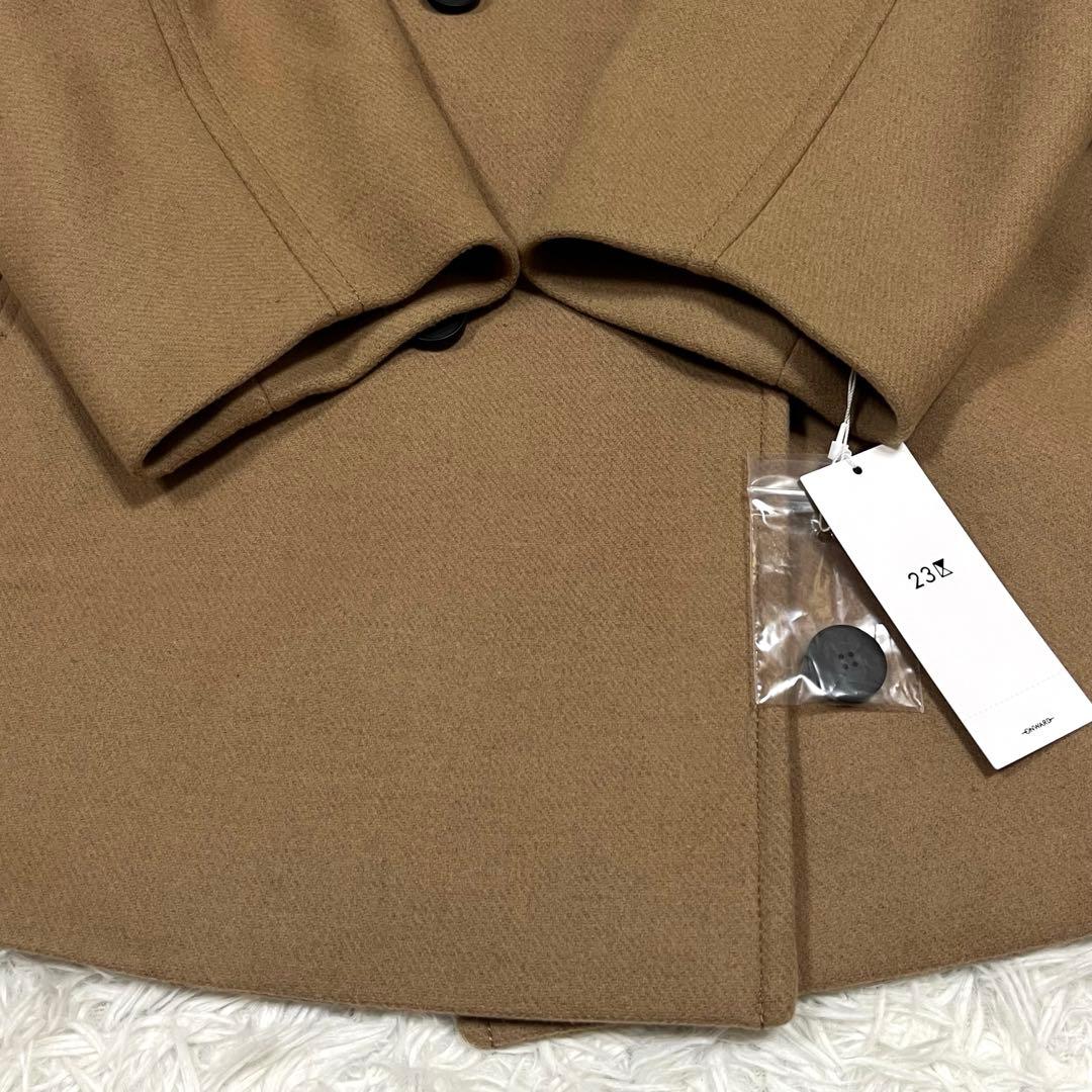 未使用品✨23区 ソフトメルトン ピーコート キャメル 大きいサイズ3XL