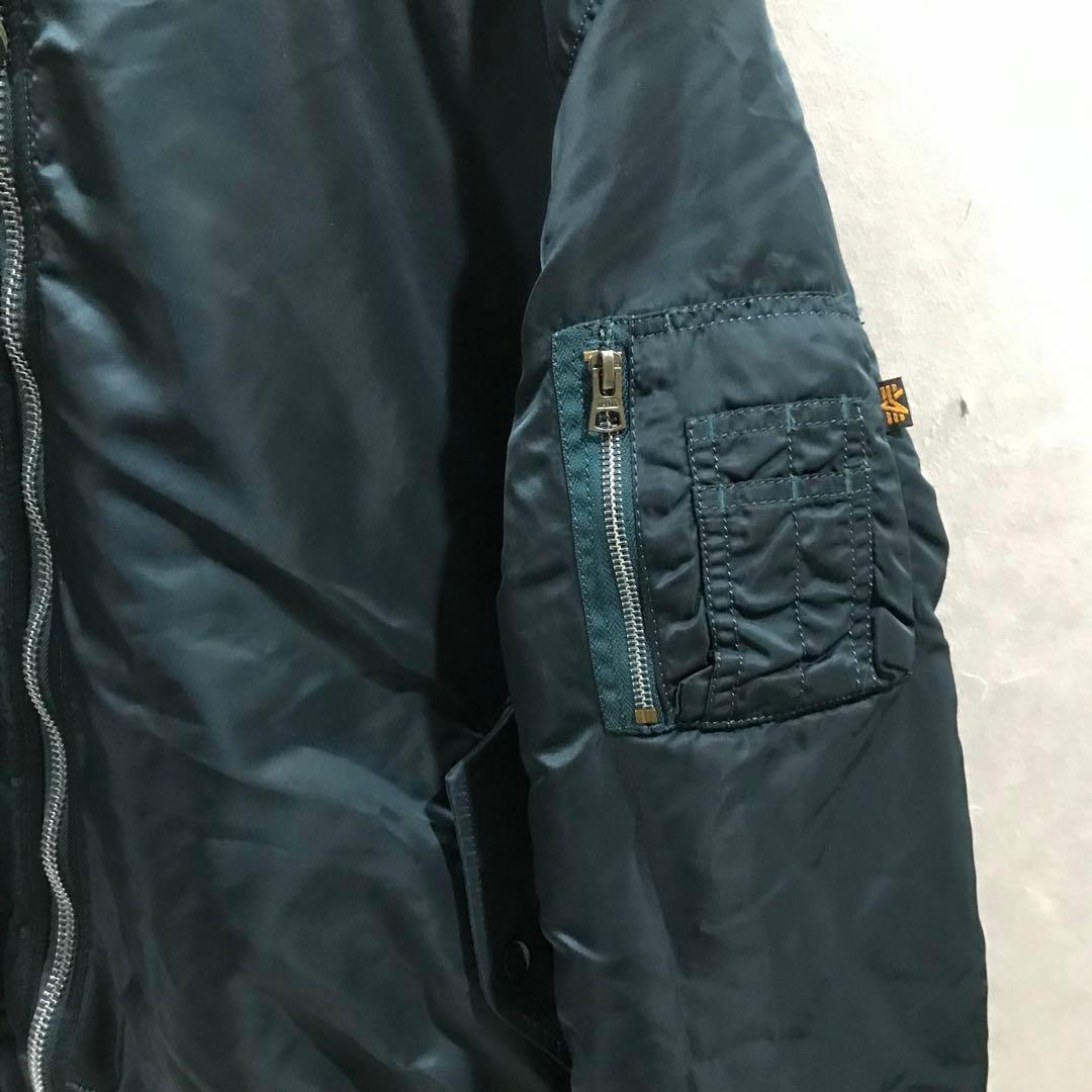 ALPHA MA-1 フライトジャケット 中綿 ネイビー XL程