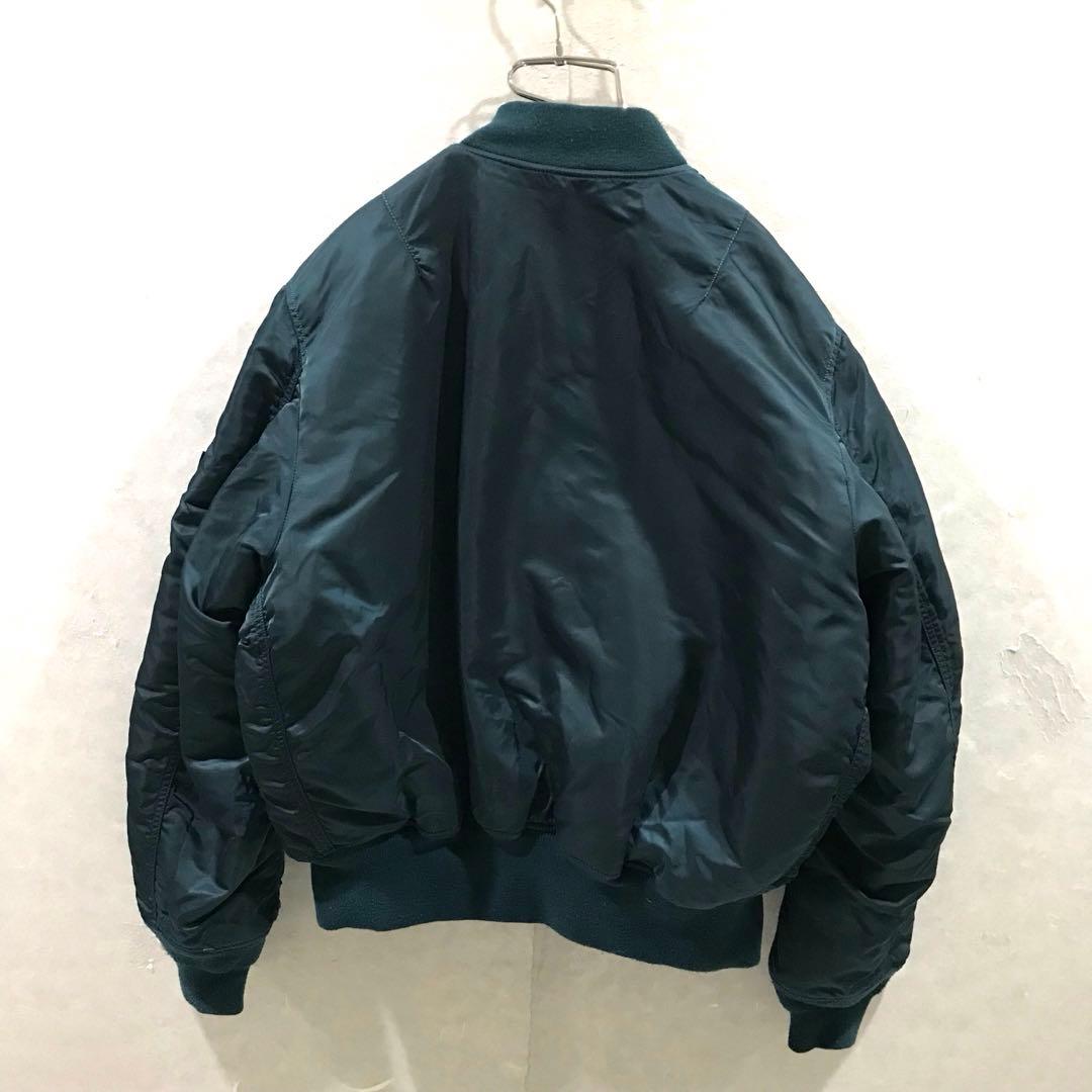 ALPHA MA-1 フライトジャケット 中綿 ネイビー XL程
