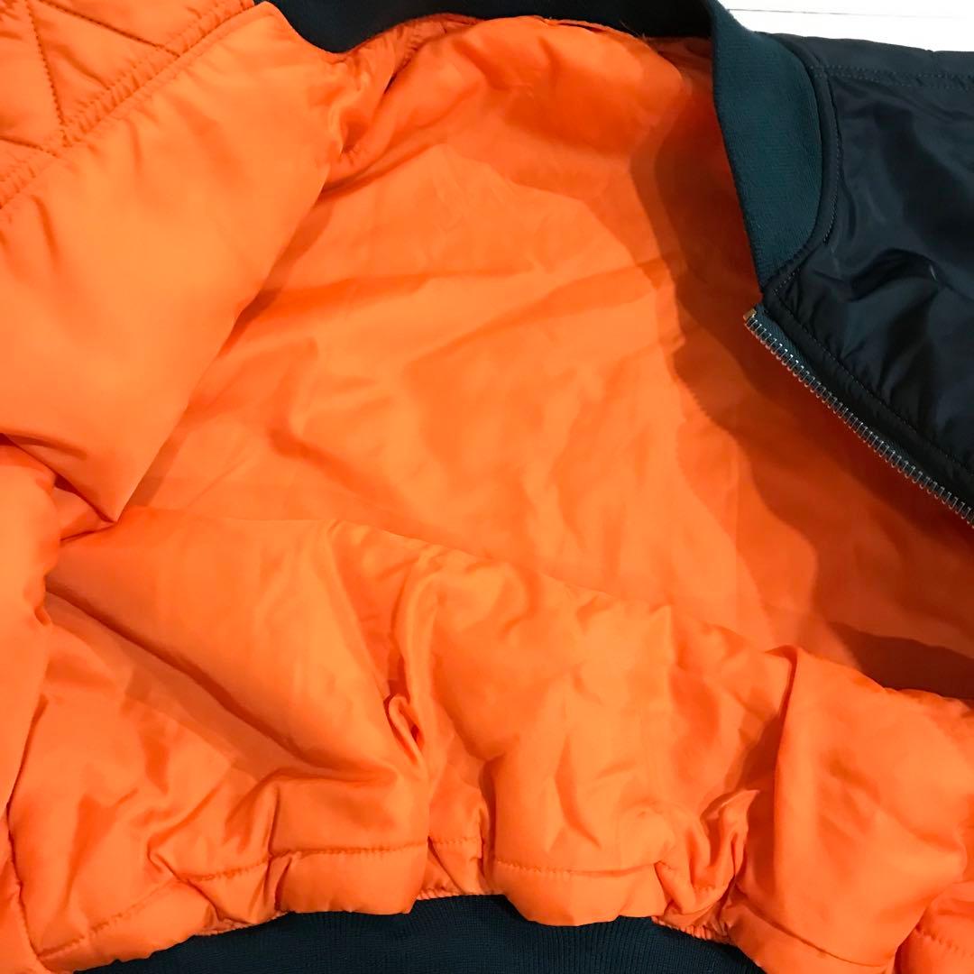 ALPHA MA-1 フライトジャケット 中綿 ネイビー XL程