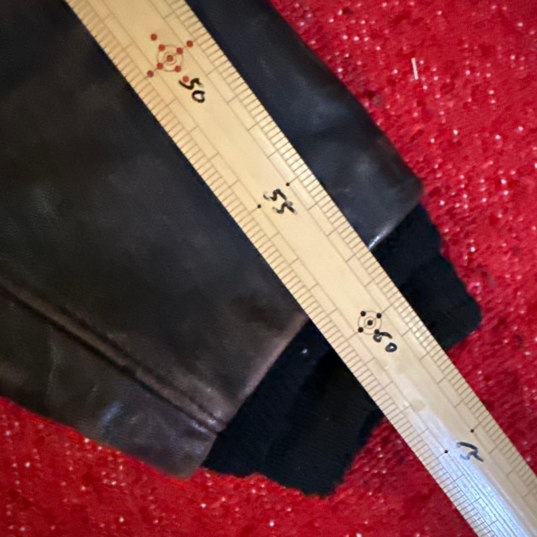 1950年代 ヴィンテージバーシティジャケット　赤黒 レザー袖 CROWN