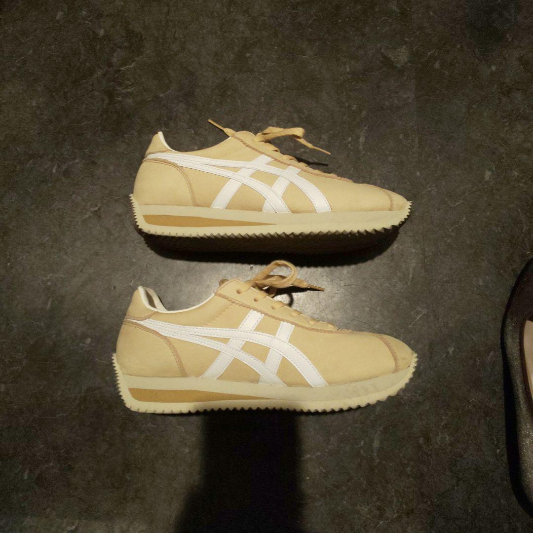 Onitsuka Tiger 23cmMOAL77NMベージュスニーカー日本製