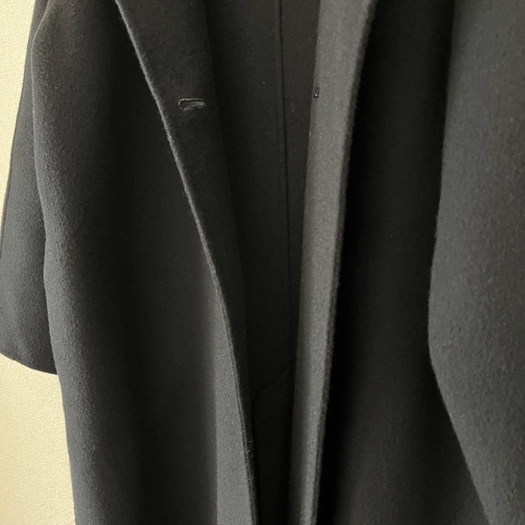 Spick&Span SUPER110Sダブルビーバーコート　黒