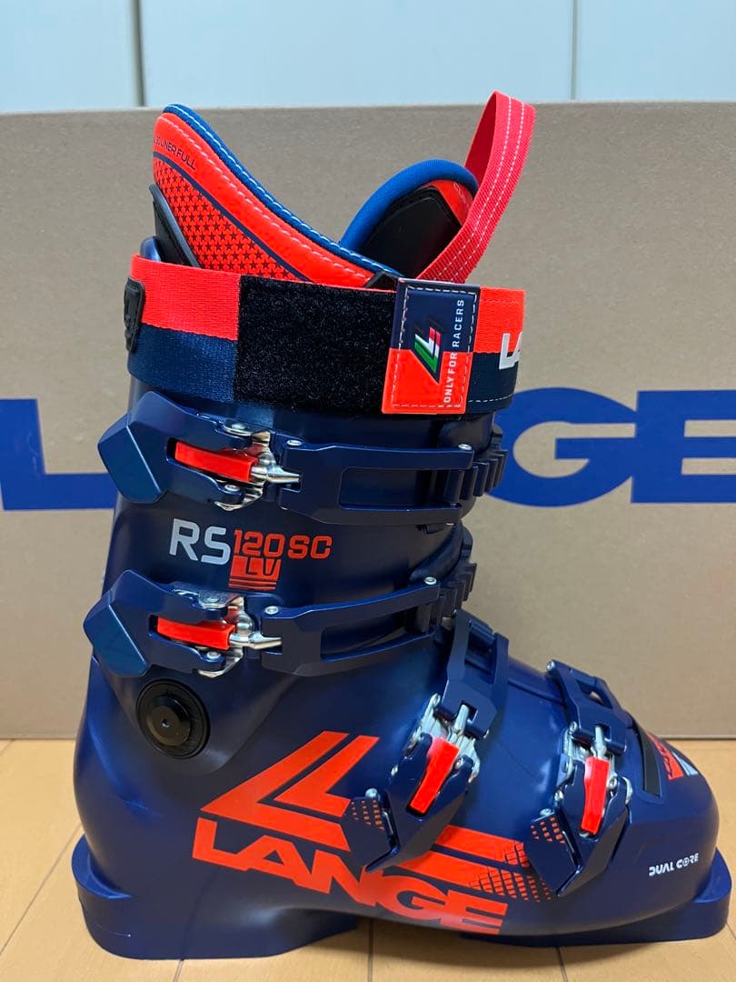 LANGE ラングスキーブーツ ネイビー/オレンジ