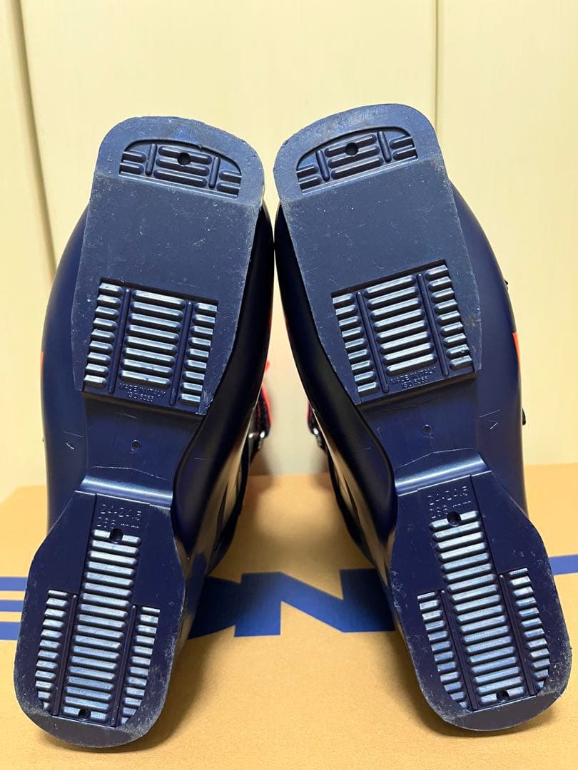 LANGE ラングスキーブーツ ネイビー/オレンジ