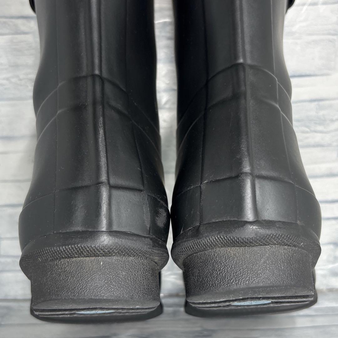 HUNTER ハンター ショートブーツ レインブーツ ブラック UK8/27㎝