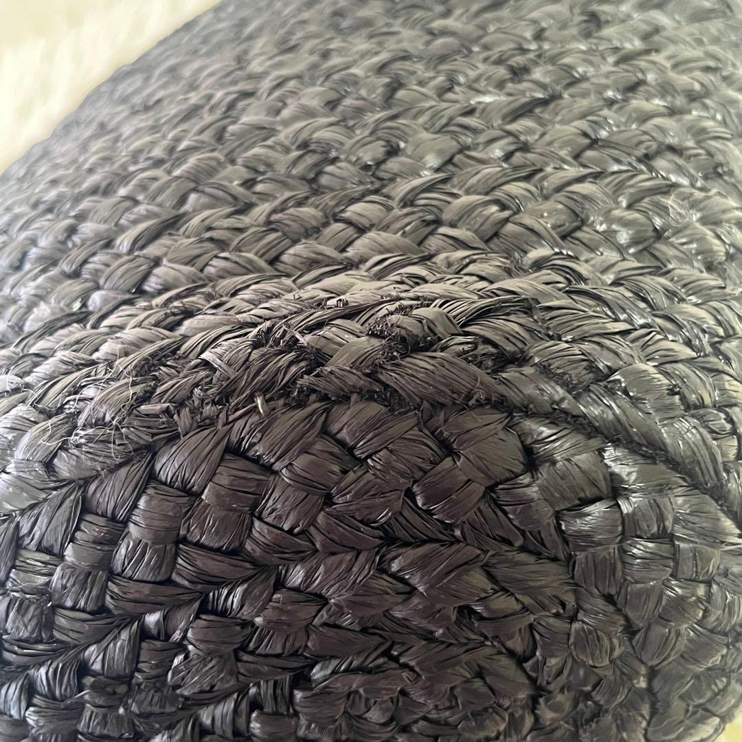 ヘレンカミンスキー　ラフィア　カゴバッグ　Marhianna 黒　トートバッグ