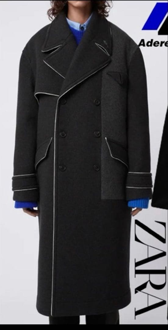 ader error zara ウールコート