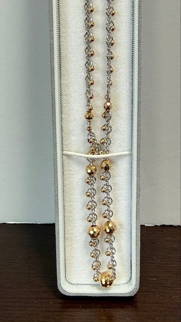 K18×Pt850 コンビ ネックレス