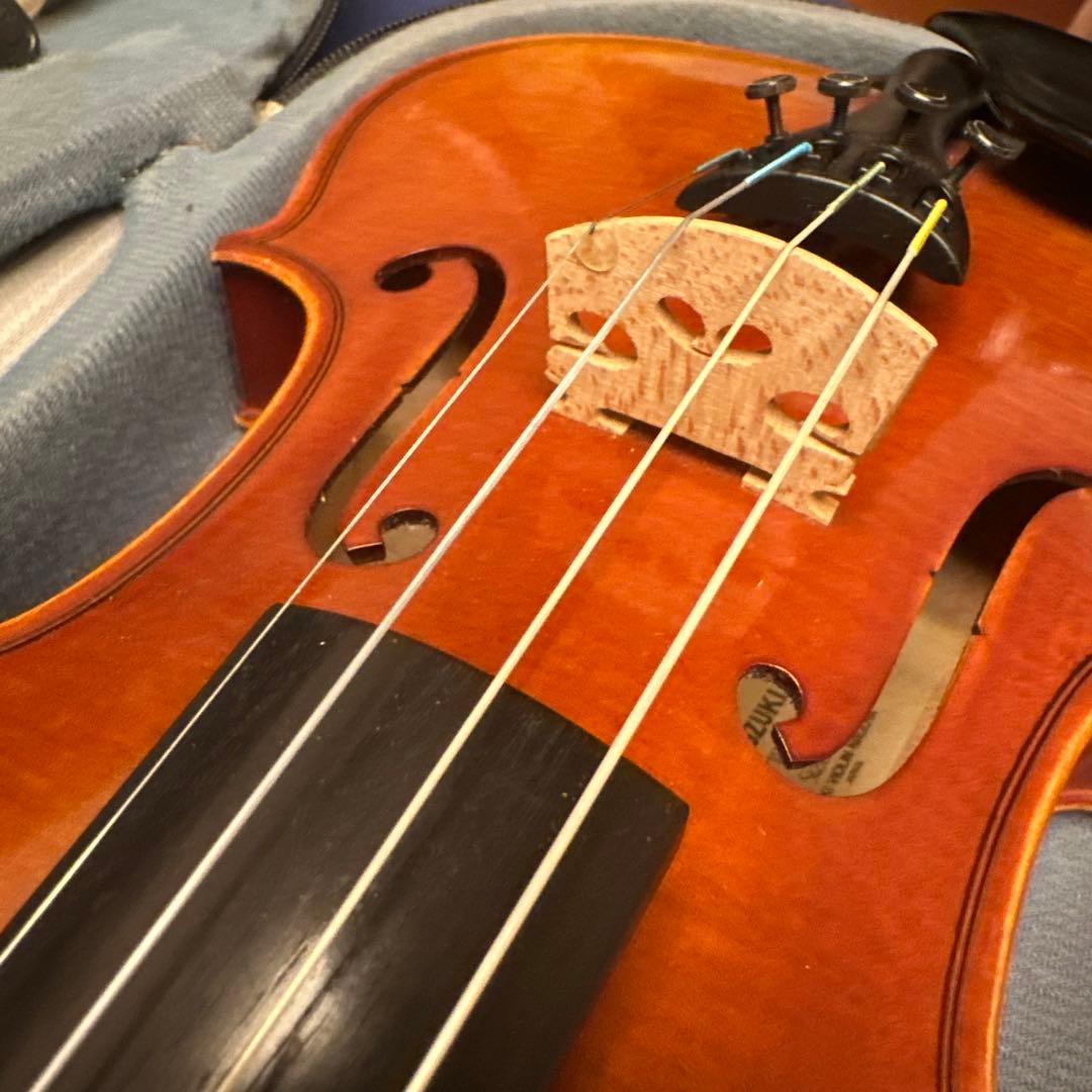 中古　1/2 サイズ　木製バイオリン 専用ケース付 Suzuki Violin
