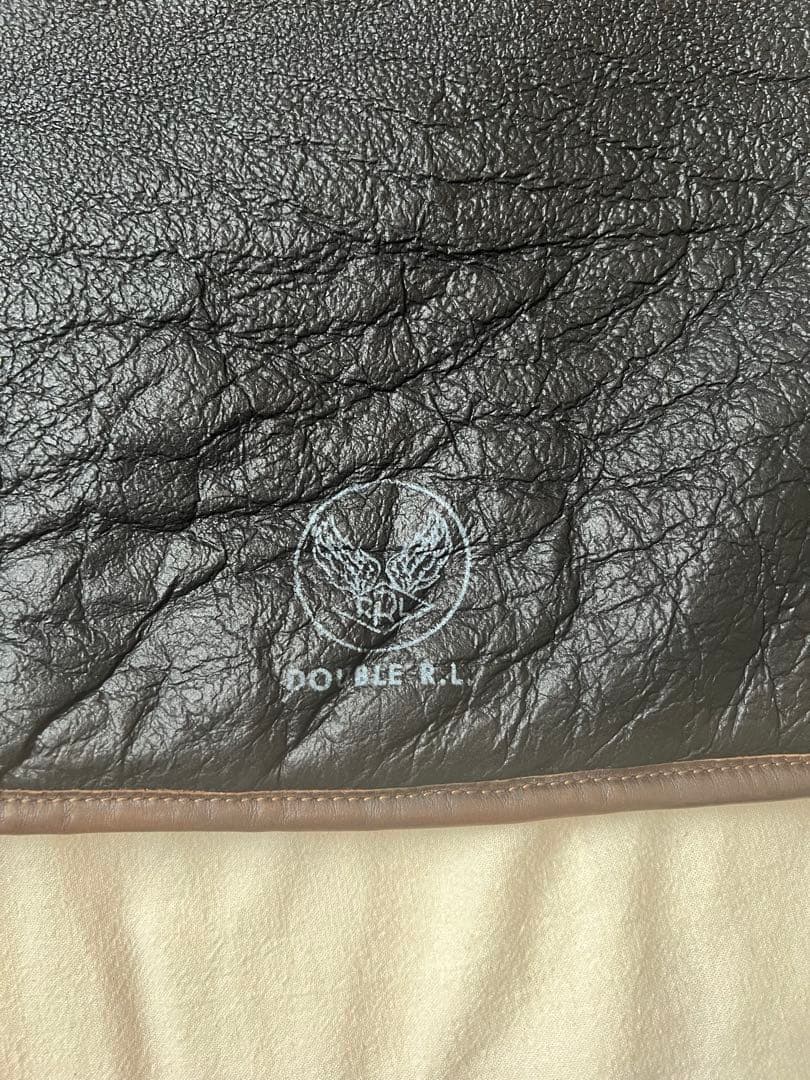 専用ページ　　DOUBLE RL レザー フラップバッグ