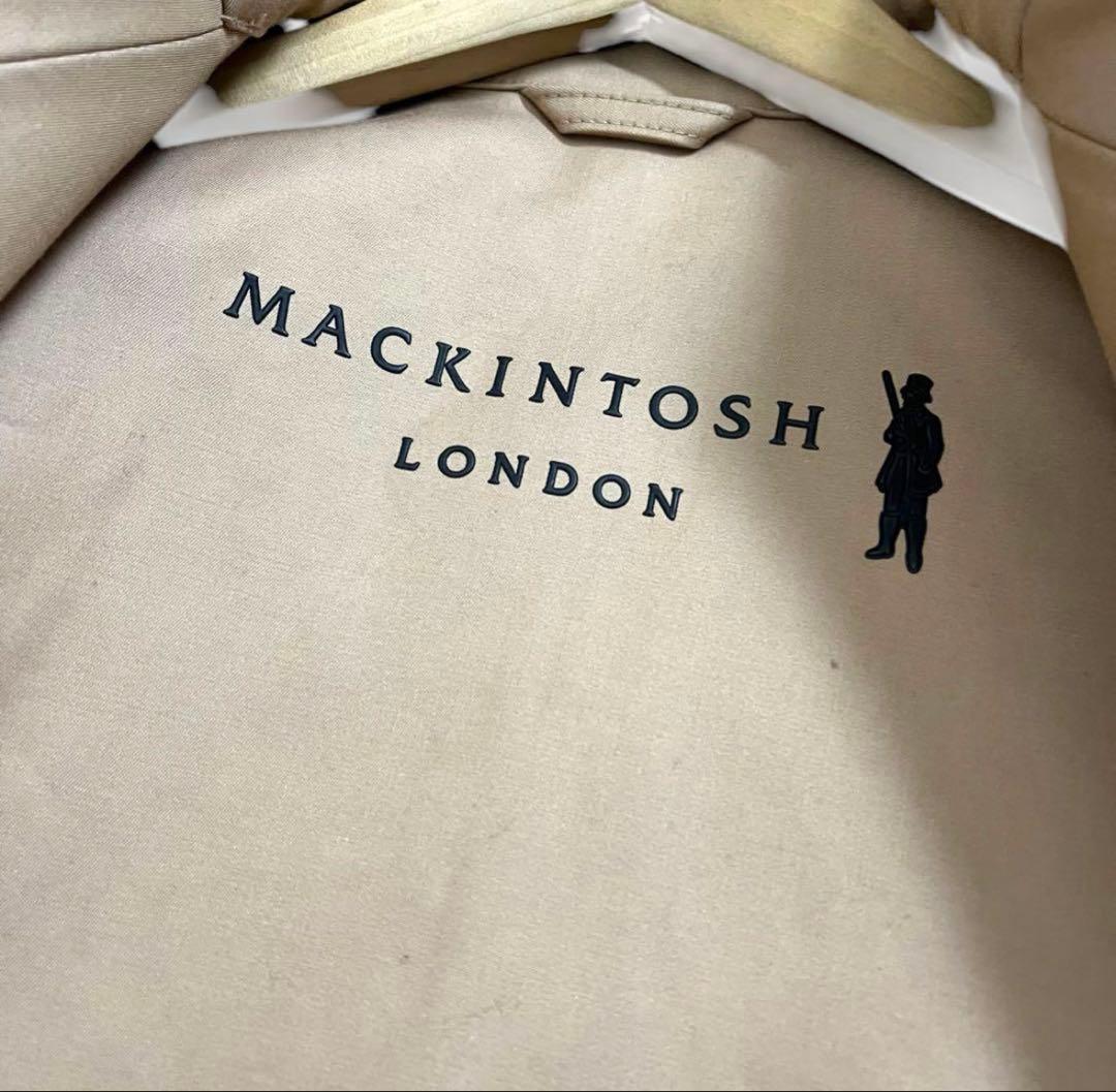【売切り値下】美品　マッキントッシュ　ロンドン　裏地ハウスチェック　コート