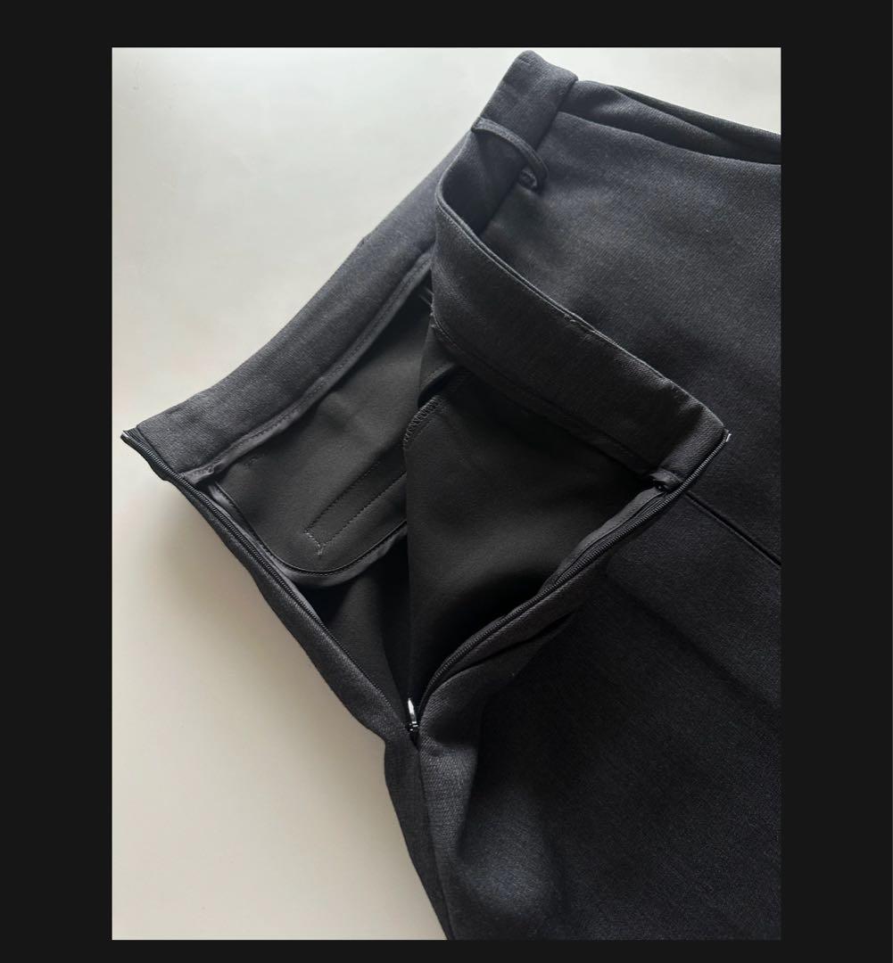 スカート ok.soon box pleats skirt gray